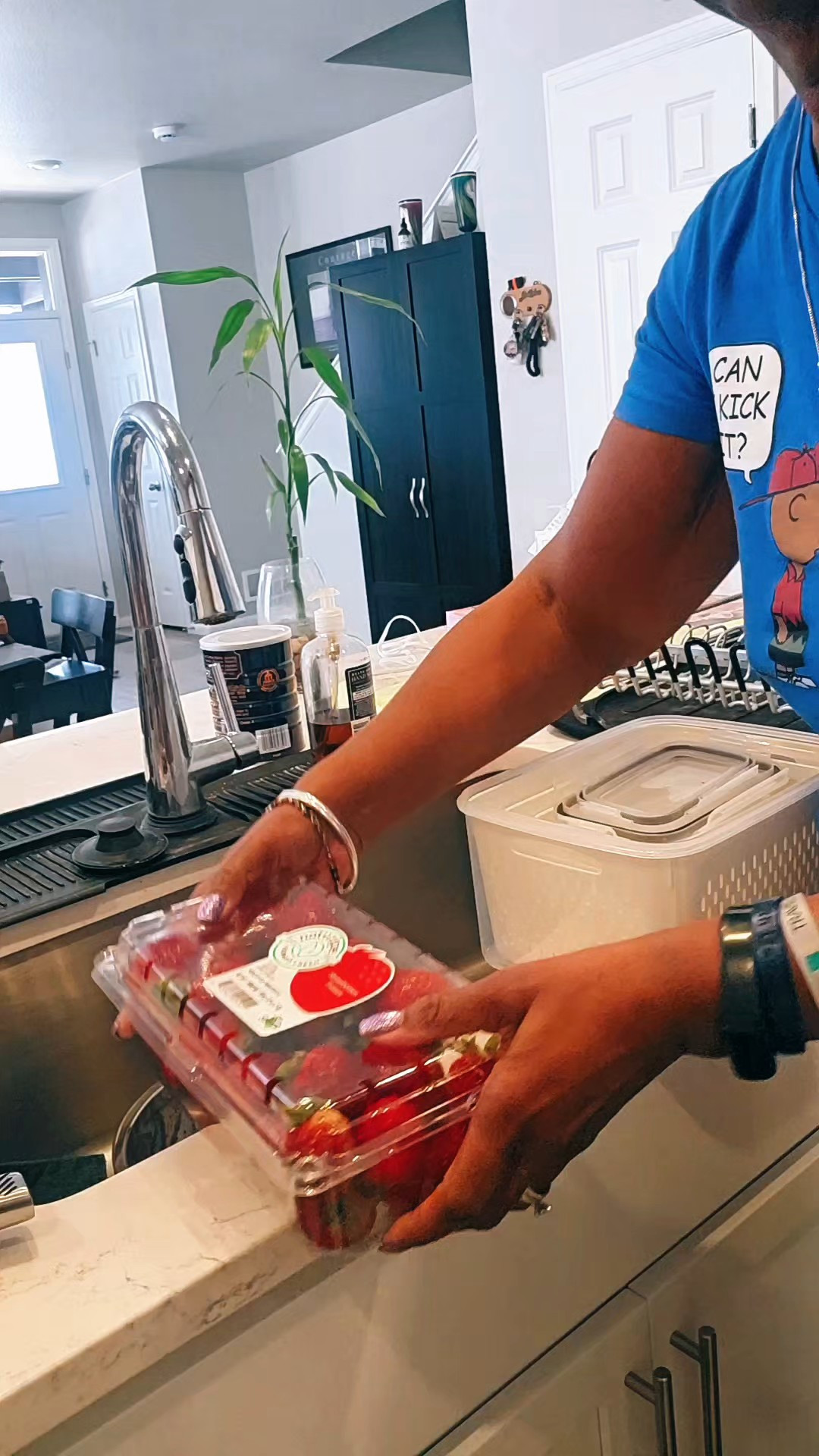 Keep Strawberries Fresh Longer with Produce Storage BinsI stopped leaving my strawberries in the plastic container from the store and started doing this instead. It keeps my fridge organized and makes healthy snacking so much easier. 🍓✨#KitchenHack #FridgeOrganization #ProduceStorage #HomeFinds #Over50Lifestyle

#LTKSeasonal #LTKHome
