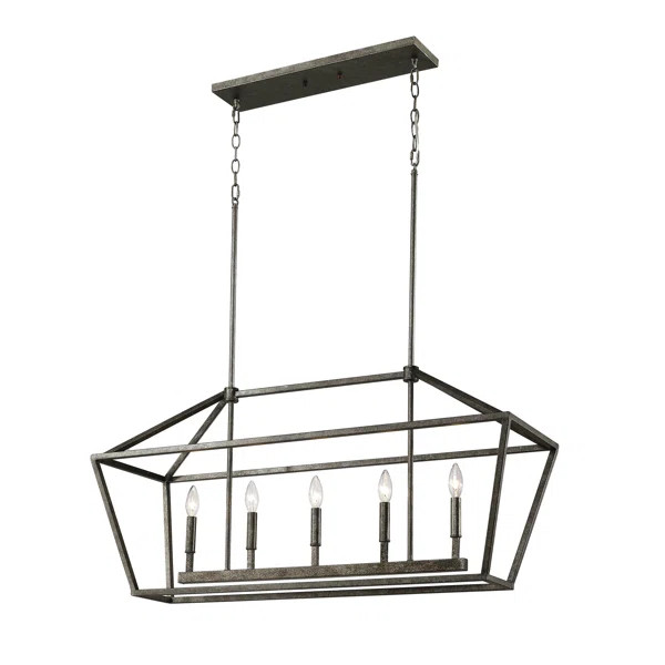 Freemont 5-Light Kitchen Island Linear Pendant | Wayfair North America