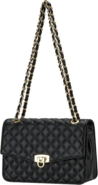 Quilted Crossbody Bag for Women, Medium Soft Clutch Purse | Amazon (US)