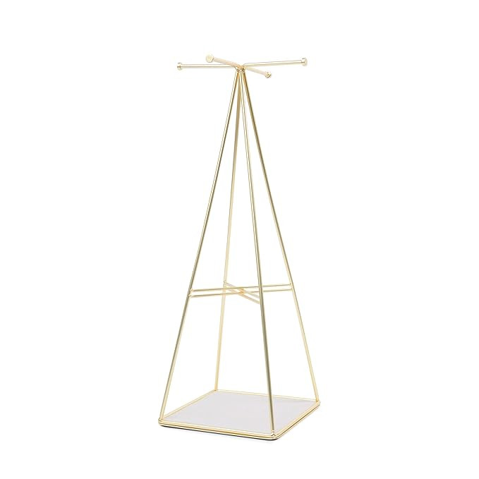 Umbra Prisma Jewelry Stand, Matte Brass | Amazon (US)