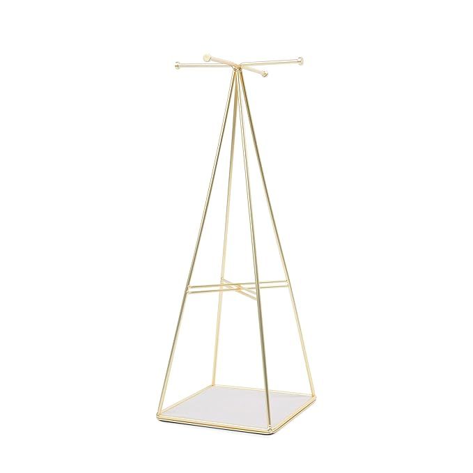 Umbra Prisma Jewelry Stand, Matte Brass | Amazon (US)