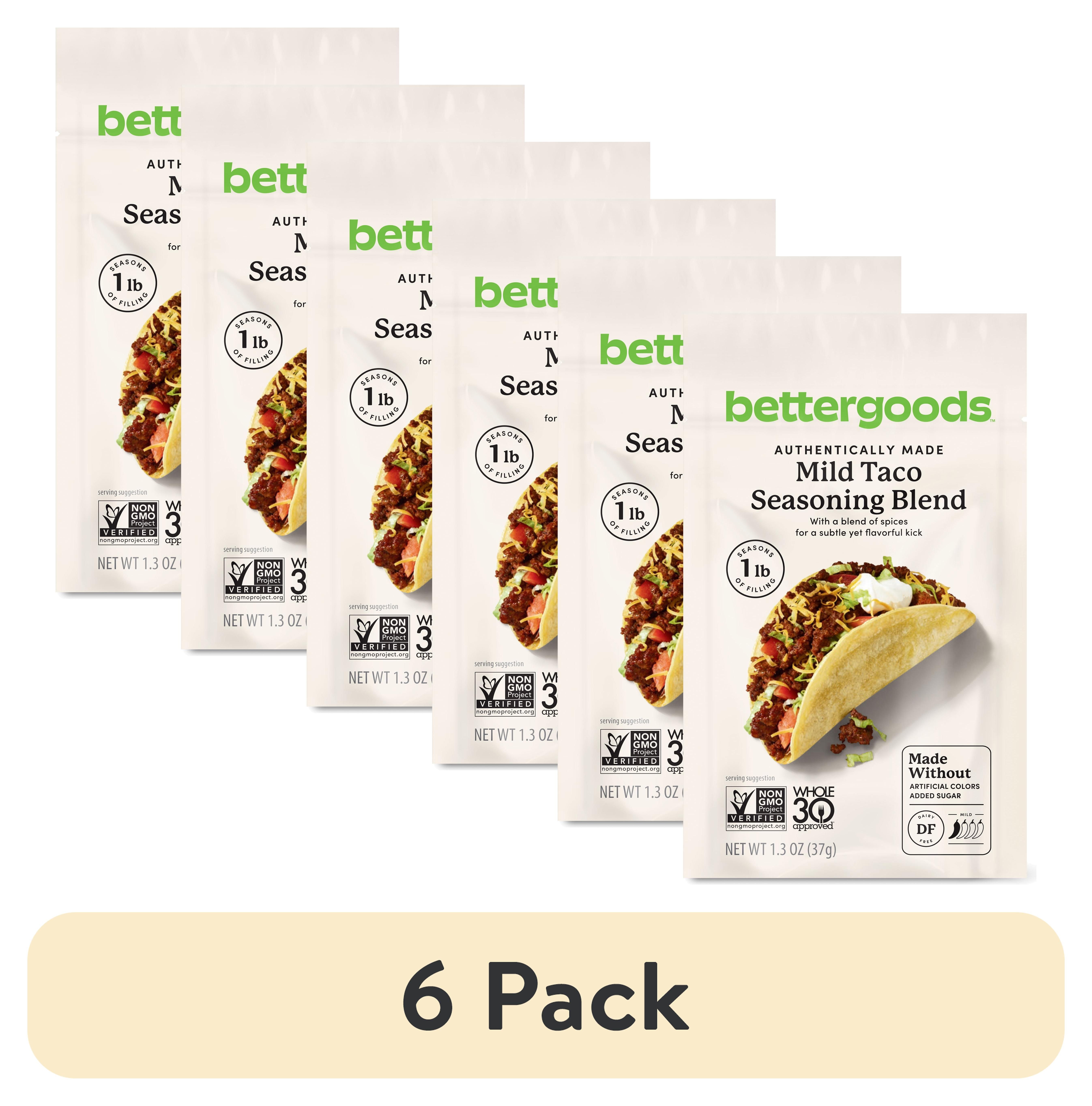 (6 pack) bettergoods Mild Taco Seasoning Blend, 1.3 oz | Walmart (US)