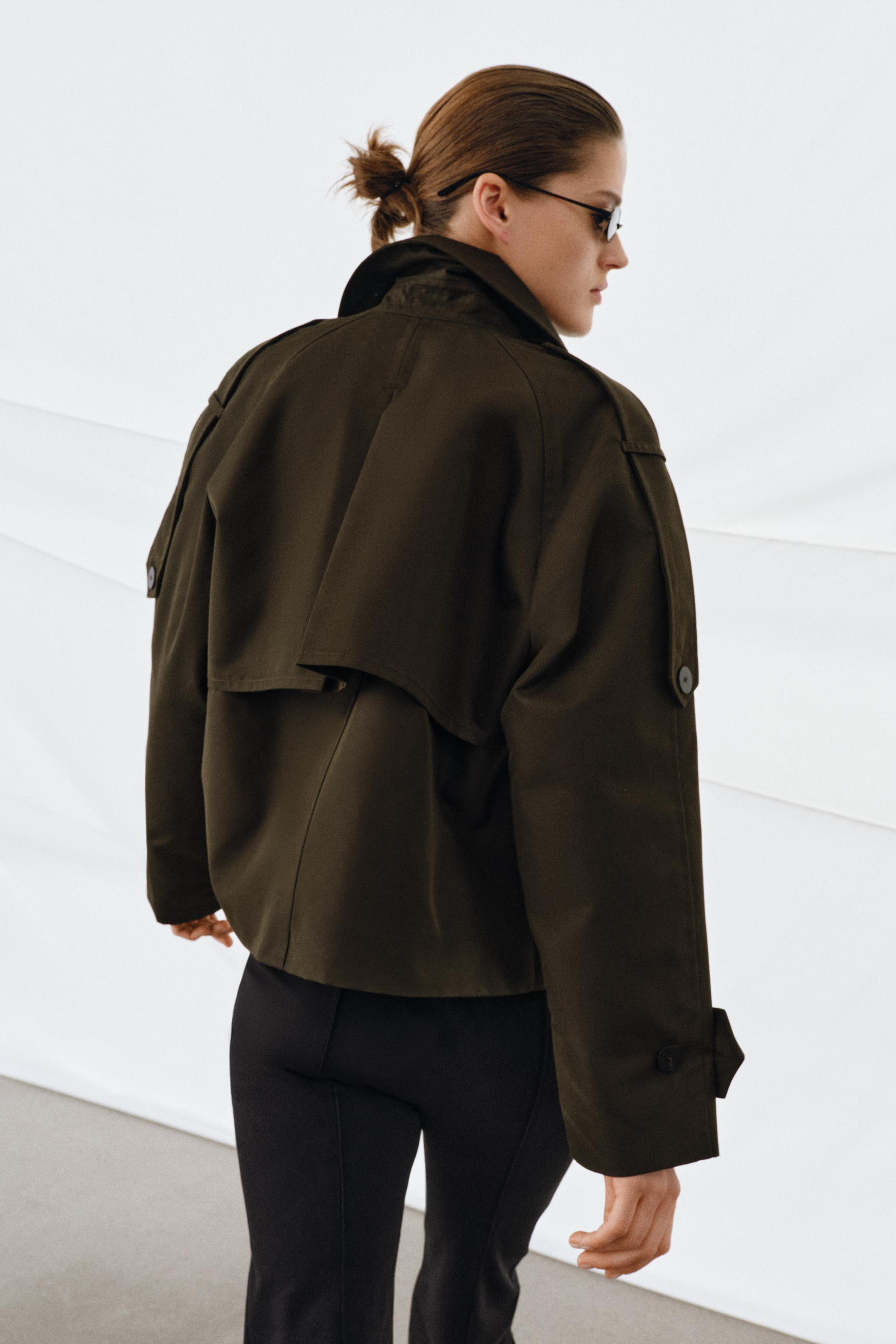 WATER REPELLENT SHORT TRENCH COAT ZW COLLECTION | Zara US