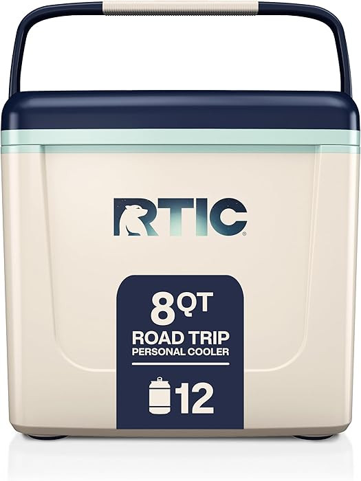 RTIC 8 QT Road Trip Personal Cooler, Small, Compact, Insulated, Portable Ice Chest Box for Food, ... | Amazon (US)