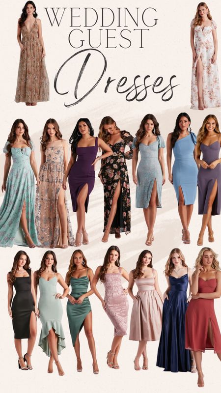 Wedding guest dresses 
#weddingguestdress #weddingseason
#guestdress #casualdress #formaldress

#LTKunder100 #LTKwedding #LTKFind