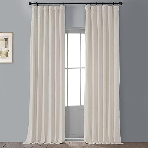 HPD Half Price Drapes VPCH-120601-96 Signature Blackout Velvet Curtain (1 Panel), 50 X 96, Alabas... | Amazon (US)