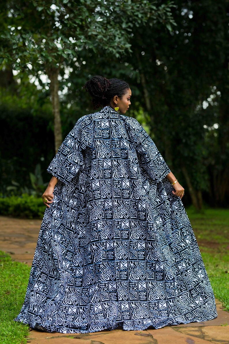 Raven African Print Kimono Ankara Kimono African Pattern Kimono Vibrant Print Kimono African Fash... | Etsy (US)