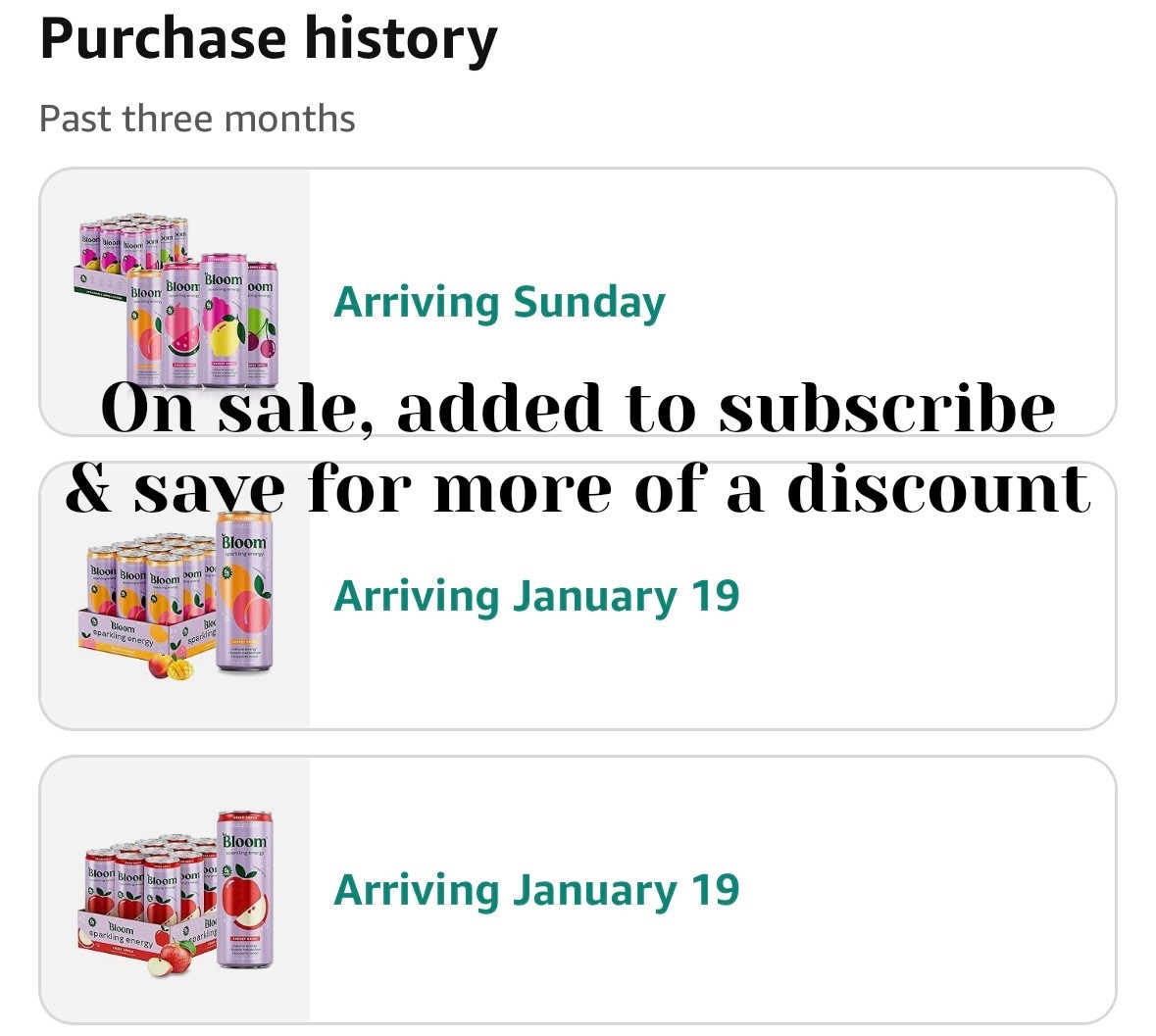 Currently loving Bloom energy drinks, they are on sale on Amazon and if you add them to subscribe and save you get even more of a discount! 

#LTKU #LTKSaleAlert #LTKActive