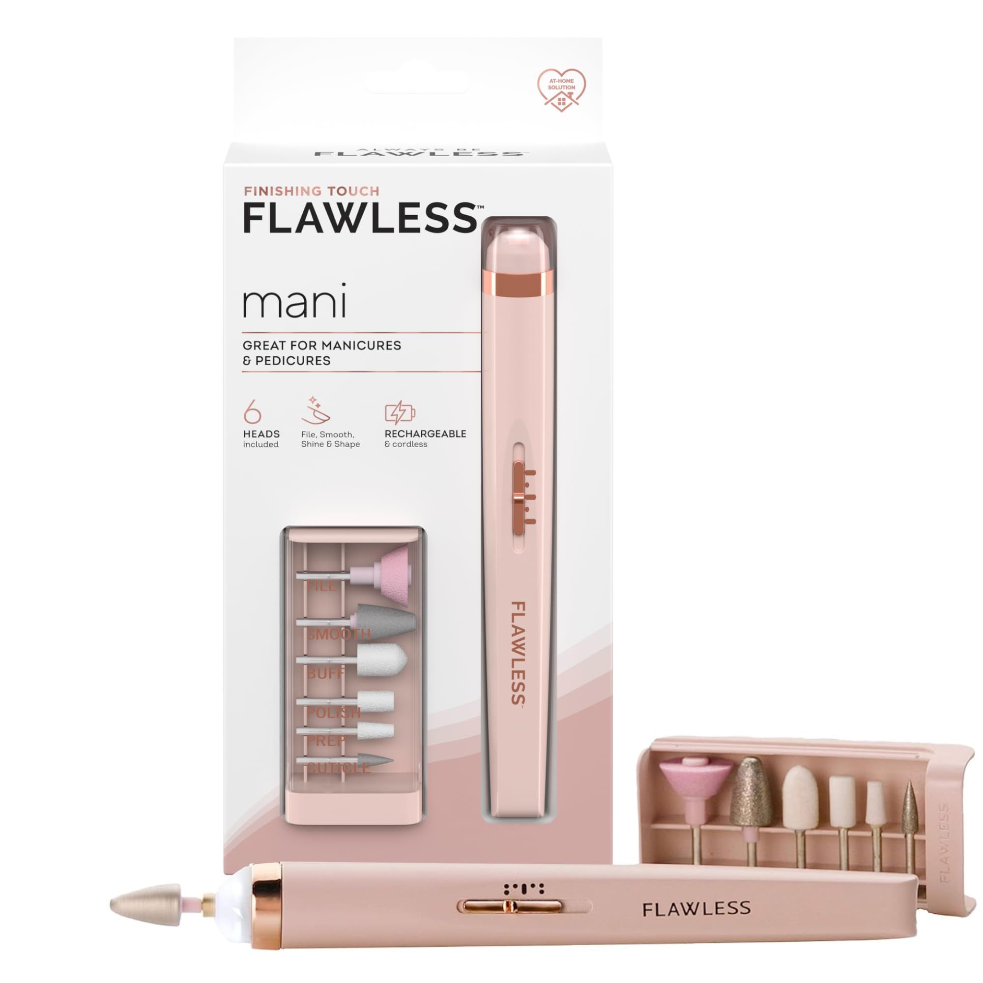 Finishing Touch Flawless Salon Nails Kit, Electronic Nail File and Full Manicure and Pedicure Too... | Amazon (US)