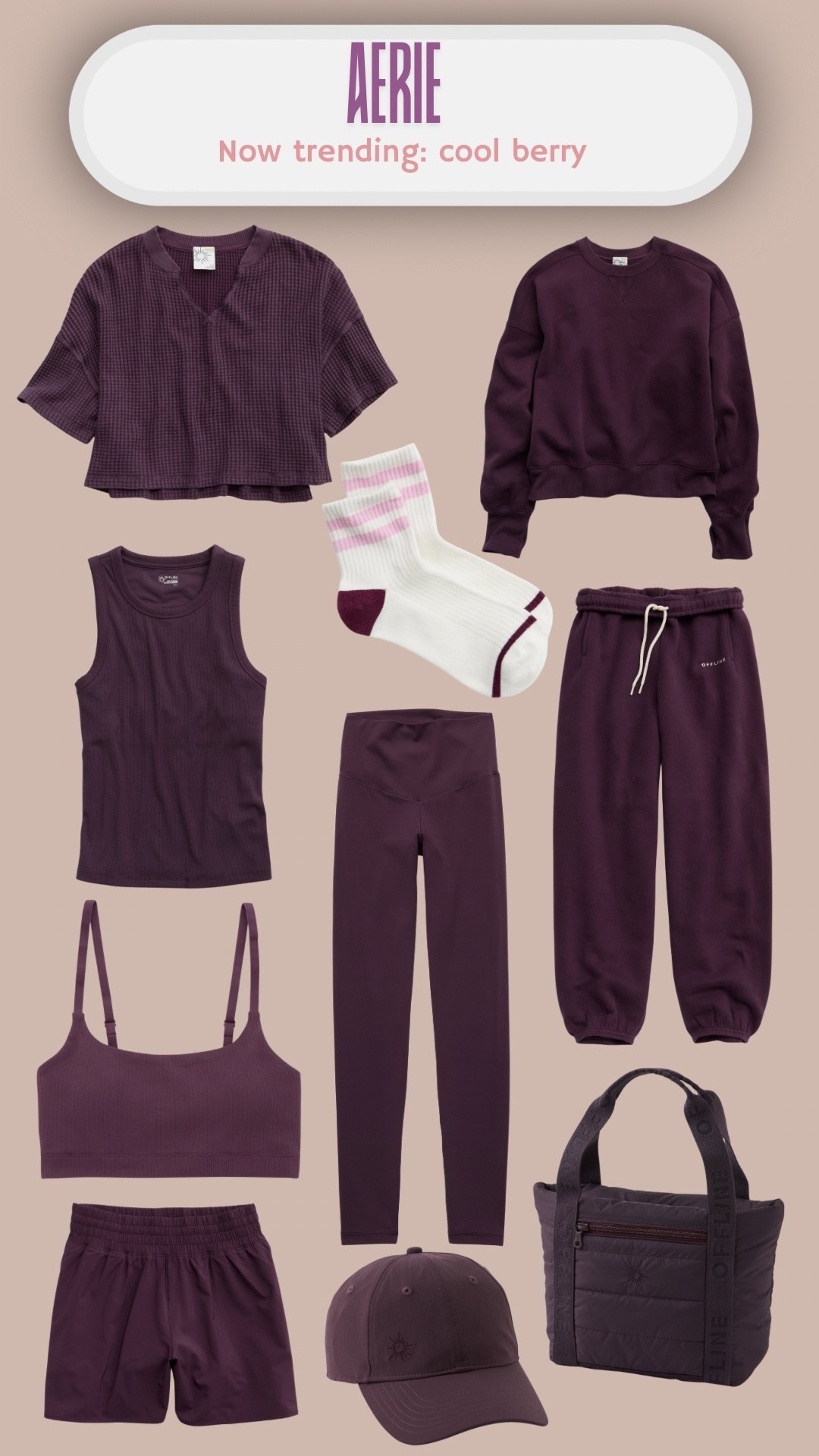 Aerie “cool berry” my fav color! 

#LTKActive #LTKStyleTip #LTKFindsUnder100