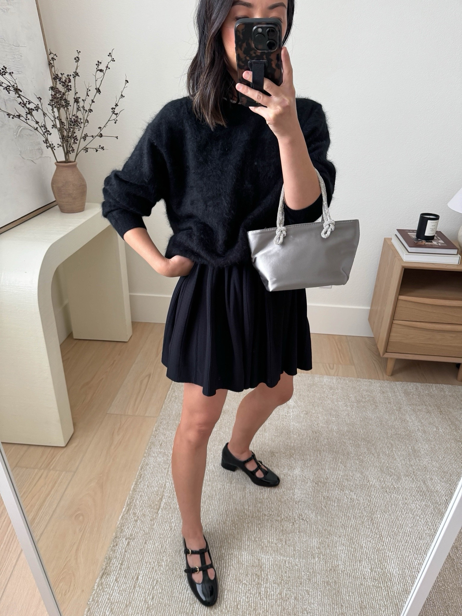 J.Crew holiday outfit ideas. LOVE this cashmere brushed sweater. Runs roomy and oversized in your normal size. So festive but still feels comfy and cozy. 

J.Crew sweater xs
J.Crew skirt xs
J.Crew heels 5
J.Crew mini bag
J.Crew earrings

Holiday outfits, petite style, fall fashion, purse 



#LTKHoliday #LTKSaleAlert #LTKSeasonal