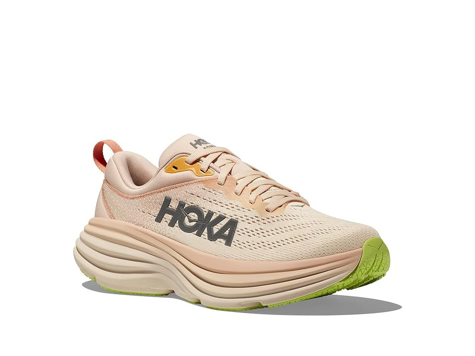 Hoka Bondi 8 Women's Shoes Cream/Vanilla : 8 B - Medium, Manmade | Zappos