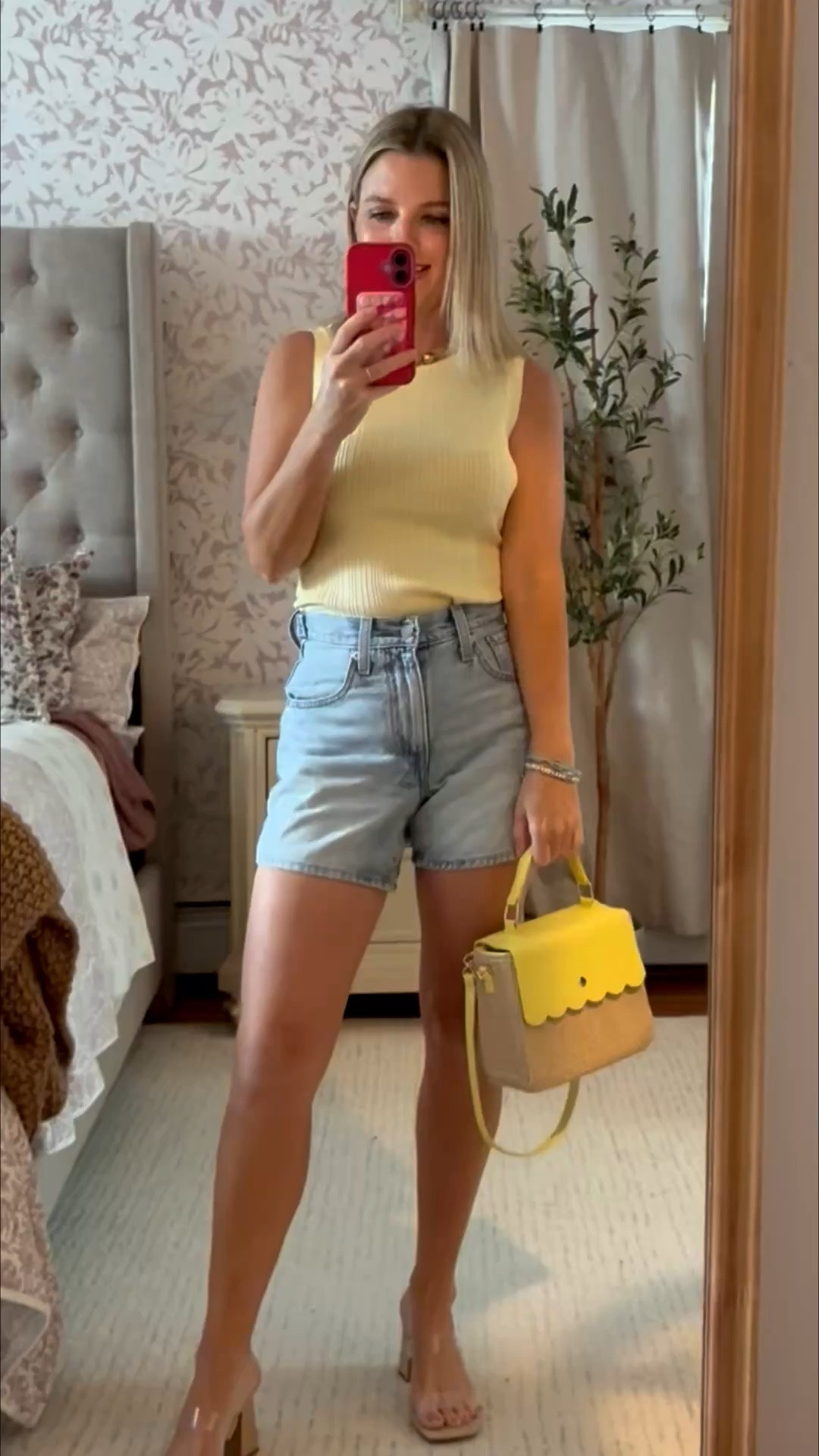 Cute casual summer outfit! 

Top is butter yellow- major sale

Favorite denim shorts- wearing a size 24, linked the same shorts at 2 different places

#LTKootd #LTKgrwm #LTKPetite