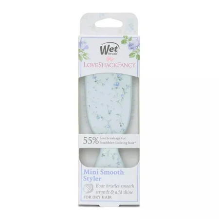 Wet Brush x Love Shack Fancy Mini Shine Detangling Hair Brush - (English Ivy - Blue) | Walmart (US)