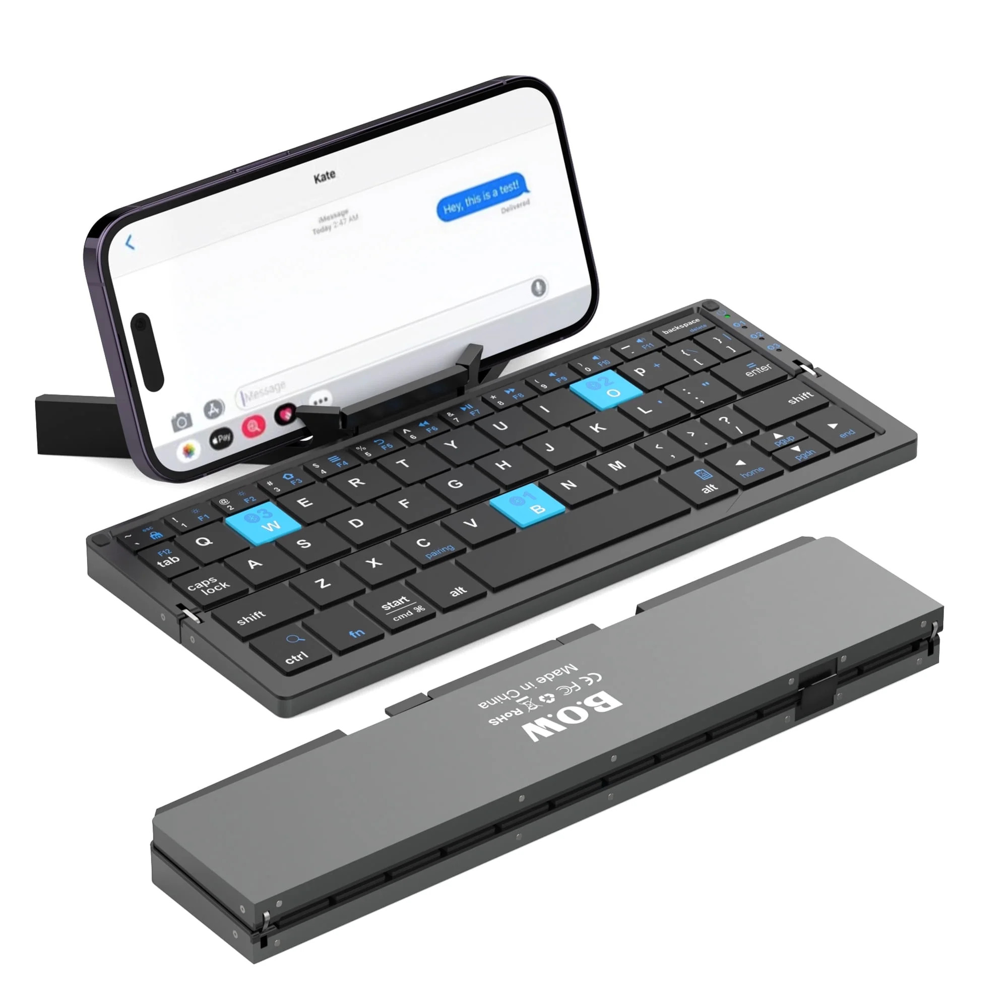 SIKAI CASE Foldable Bluetooth Keyboard with Magnetic Stand,Mini Keyboard for Tablet,Phones.Travel... | Walmart (US)