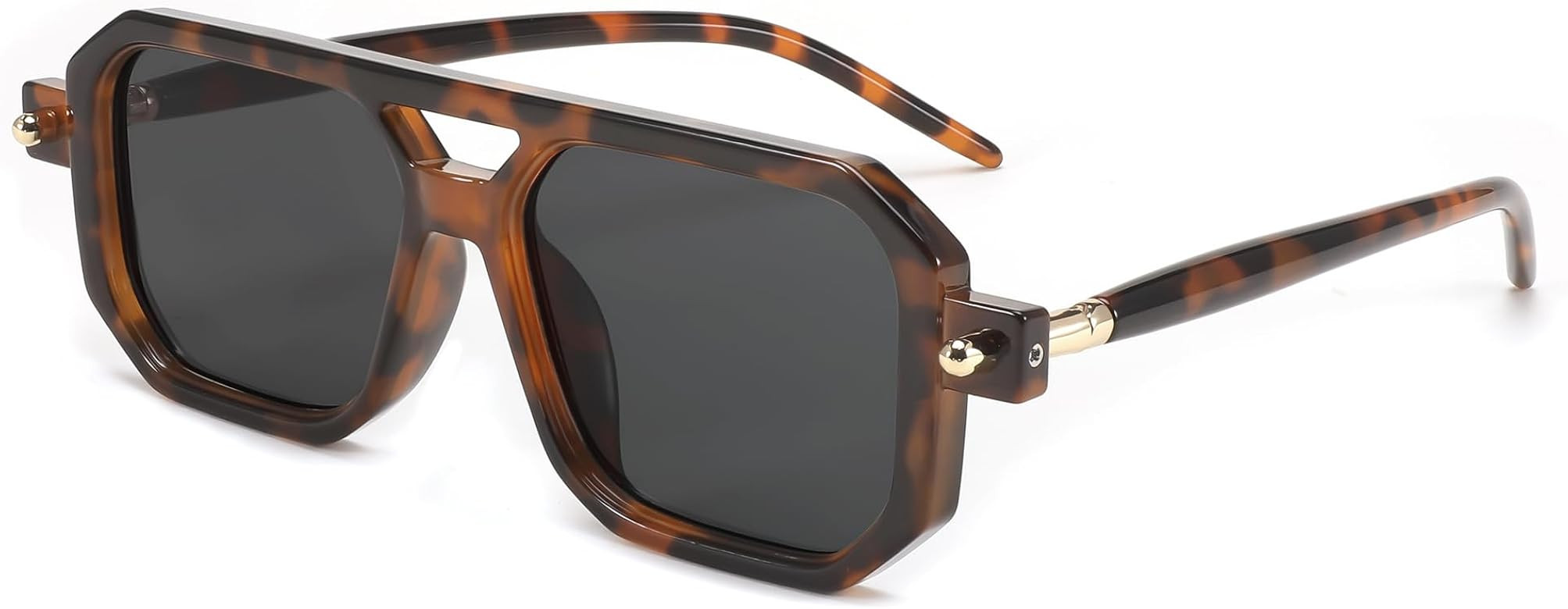 FEISEDY Vintage Square 70s Flat Aviator Sunglasses Women Men Classic Retro Stylish Frame UV400 Su... | Amazon (US)