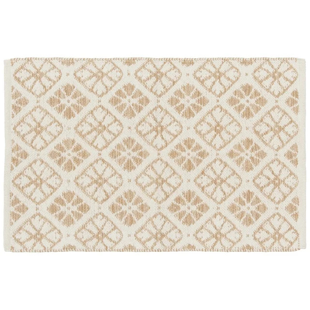 Mainstays by Becky G. & Alejandra Indoor Accent Rug, Beige Tile, 24" x 36" | Walmart (US)
