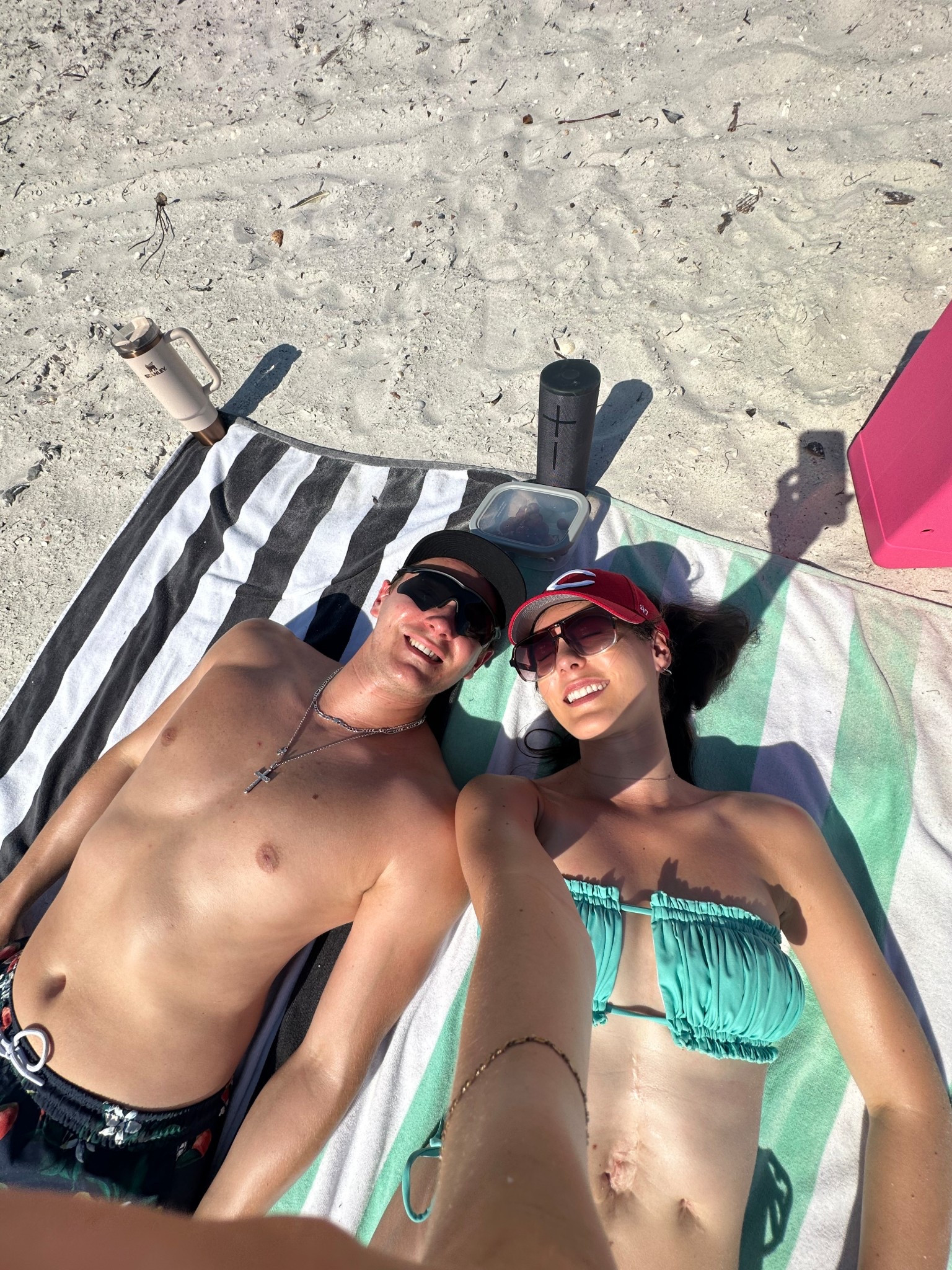 
Amazon bikini 
Amazon sunglasses
Similar beach bag linked
Bogg bag

#LTKSwim #LTKTravel