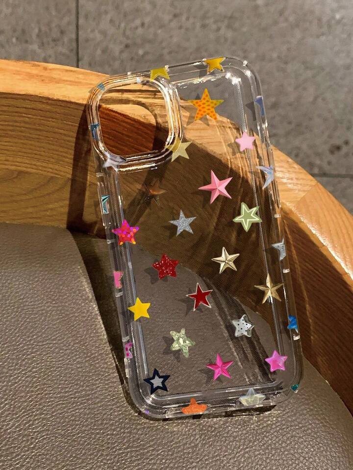 Star Collection Print Clear Case Compatible With IPhone 13/11/17/17pro/16/14/15/15pro/15 Plus/15 Promax/7plus/8plus/X/Xs Max/Xr/11pro/12pro/13pro/14pro/12mini/13mini/11promax/12promax/13promax/14promax/14plus/17pro Max/17Air/6/6s Plus/7/8/16Pro/16plus/16promax/Se2/17promax&Compatible With Samsung Galaxy/A54/A14/A12/A13/A15/A32/A33/A24/A52S/S20/S21/S22/S23/S24/S23Plus/S24ultra/S25/A15/A33/A23 | SHEIN