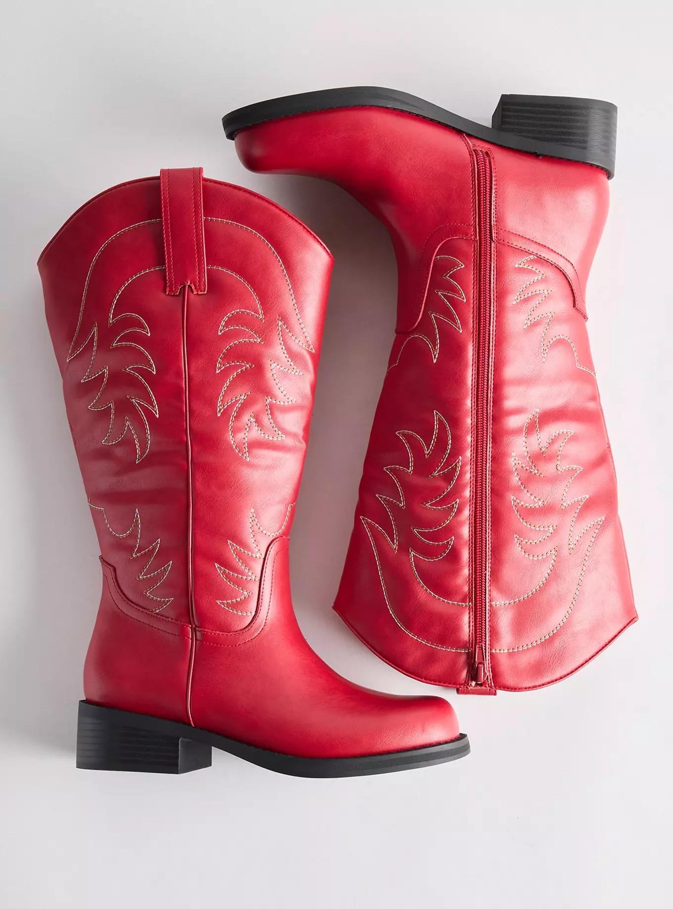 Block Heel Knee Western Boot (WW) | Torrid (US & Canada)