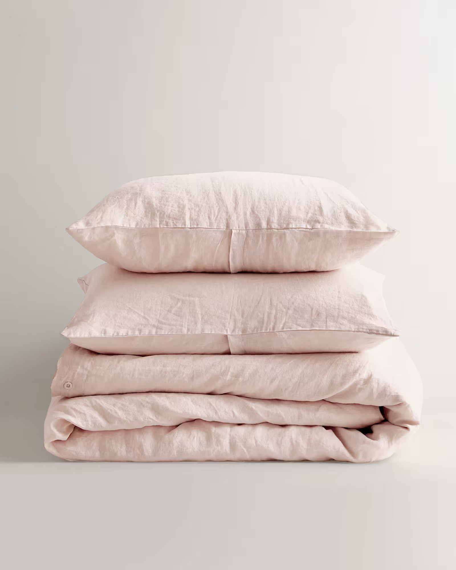 European Linen Duvet Cover Set in Soft Blush | Quince