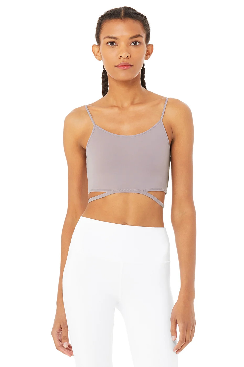 Alo YogaÂ® | Halo Bra Tank Top in Lavender Smoke, Size: XS | Alo Yoga
