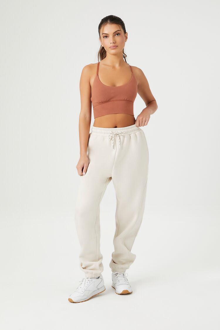 Active Fleece Drawstring Joggers | Forever 21 (US)