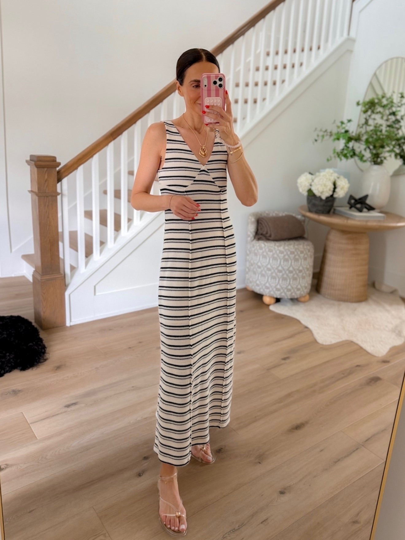 TARGET CIRCLE DEAL! This striped maxi is such a timeless closet piece. The neutral color palette keeps it feeling elevated and easy to style, while the fitted silhouette makes it flattering without being restrictive. It’s one of those dresses you can wear for everyday plans, travel days, or dinner out and it always looks put together with minimal effort.

Striped knit dress, Neutral summer outfit, Casual chic, Everyday dress, Travel outfit, Effortless style, Vacation wardrobe staple, Minimal fashion, Easy outfit idea, Resort wear, target fashion find, annabrstyle

#LTKOver40 #LTKSaleAlert #LTKootd