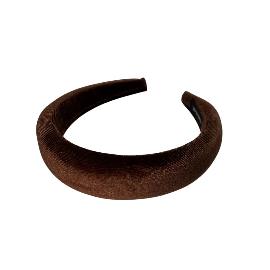 Chocolate Brown Velvet Band Headband | Sea Marie Designs