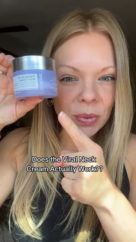 GoPure Viral Neck cream actually works! I used it for 10 days straight and I love this stuff. 😍 I lost weight and my neck had some extra skin. This helped! 

#LTKBeauty #LTKVideo