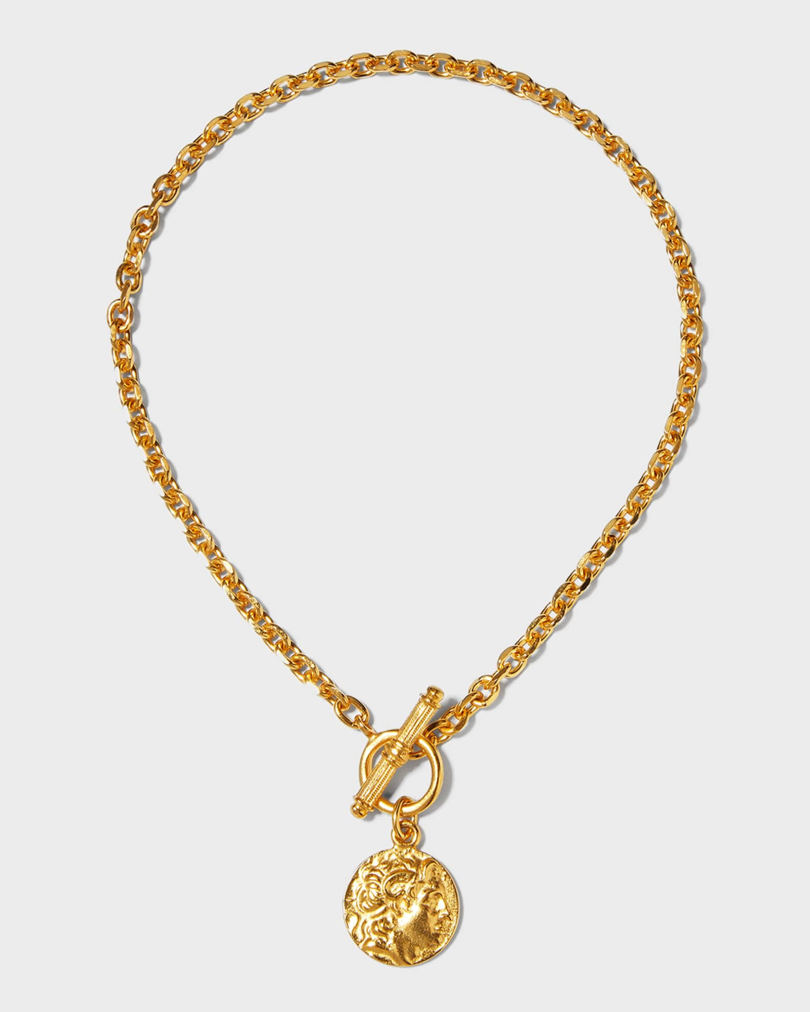 Ben-Amun Gold Coin Toggle Necklace | Neiman Marcus