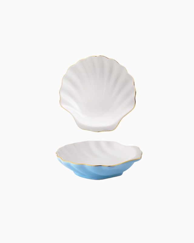 Seashell Appetizer Plates | Lilly Pulitzer | Lilly Pulitzer