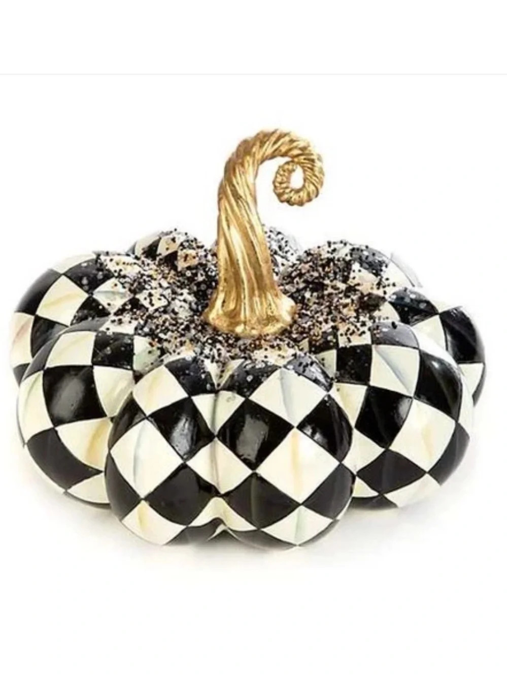 Mackenzie-Childs BEADED HARLEQUIN SQUASHED PUMPKIN. NIB. | Poshmark