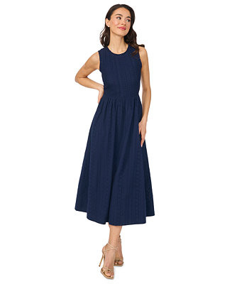 Women's Sleeveless Crewneck Midi Dress | Macy's