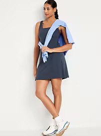 PowerSoft Square-Neck Athletic Dress | Old Navy (US)