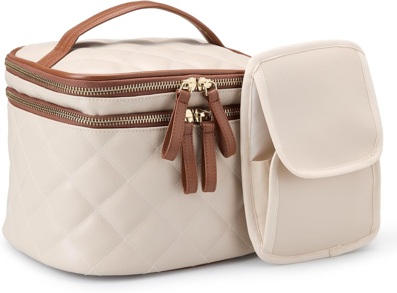 Amazon Essentials Women's Quilted Makeup Bag with Brush Storage | Amazon (UK)
