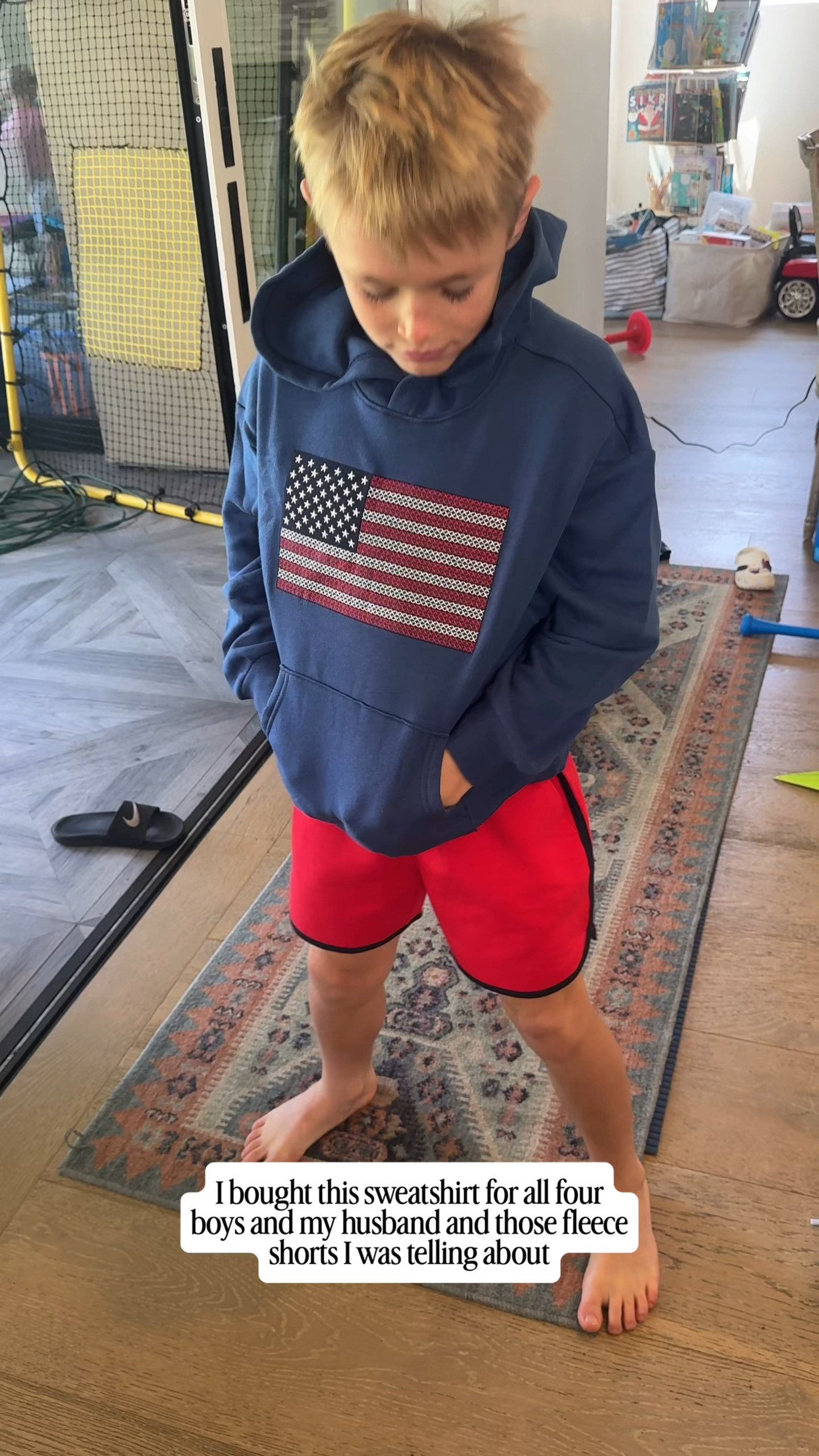 This boys flag sweatshirt is so good!  Grab it for July 4th!

#RedWhiteAndBlue #BoysOutfits #July4Outfits ￼

#LTKSeasonal #LTKKids #LTKootd