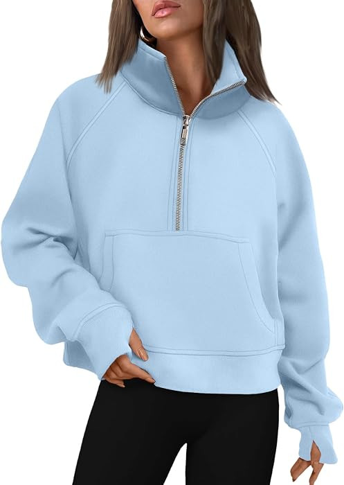 AUTOMET Womens Sweatshirts Half Zip Fleece Pullover Fall Outfits | Amazon (US)