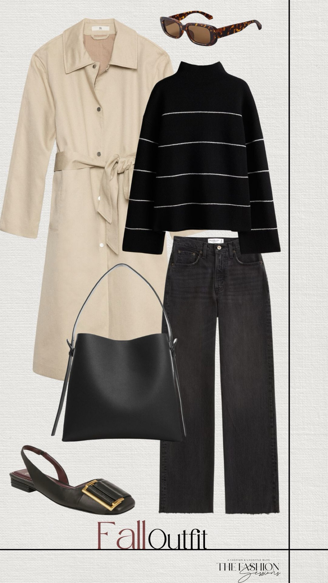 Fall Outfit | Trench Coat | Striped Sweater | Ballet Flats | 

#LTKSeasonal #LTKStyleTip #LTKShoeCrush