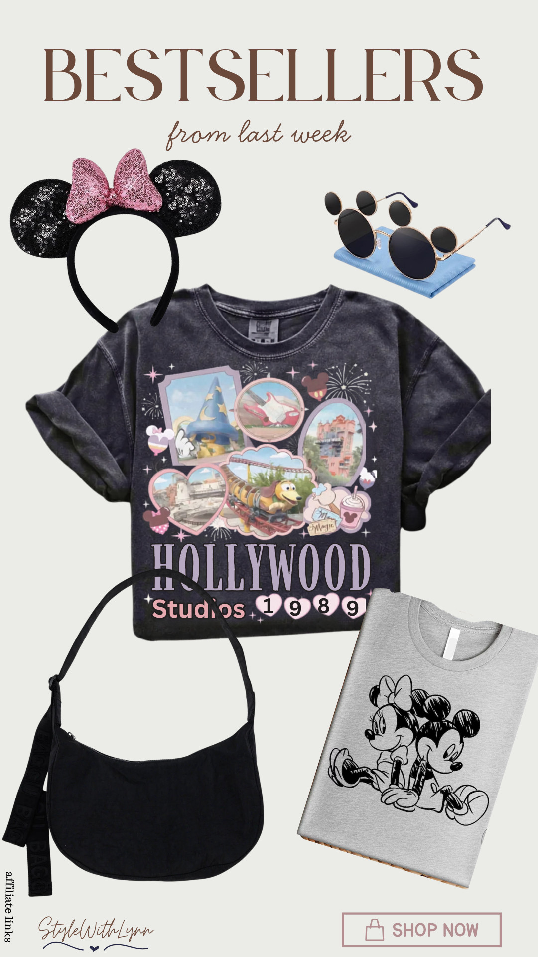 May 17th Bestsellers! 

Everyone is loving the vintage inspired Hollywood Studios tshirt, and I can see why.  Other faves include classic Mickey Mouse accessories, Mickey sunglasses, Minnie Mouse ears and the perfect park bag from Baggu.  

disney world outfit inspo
disney world accessories
 

 #LTKootd #LTKTravel