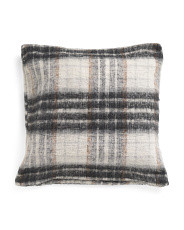 24x24 Wool Blend Mohair Christmas Plaid Pillowcase | Marshalls