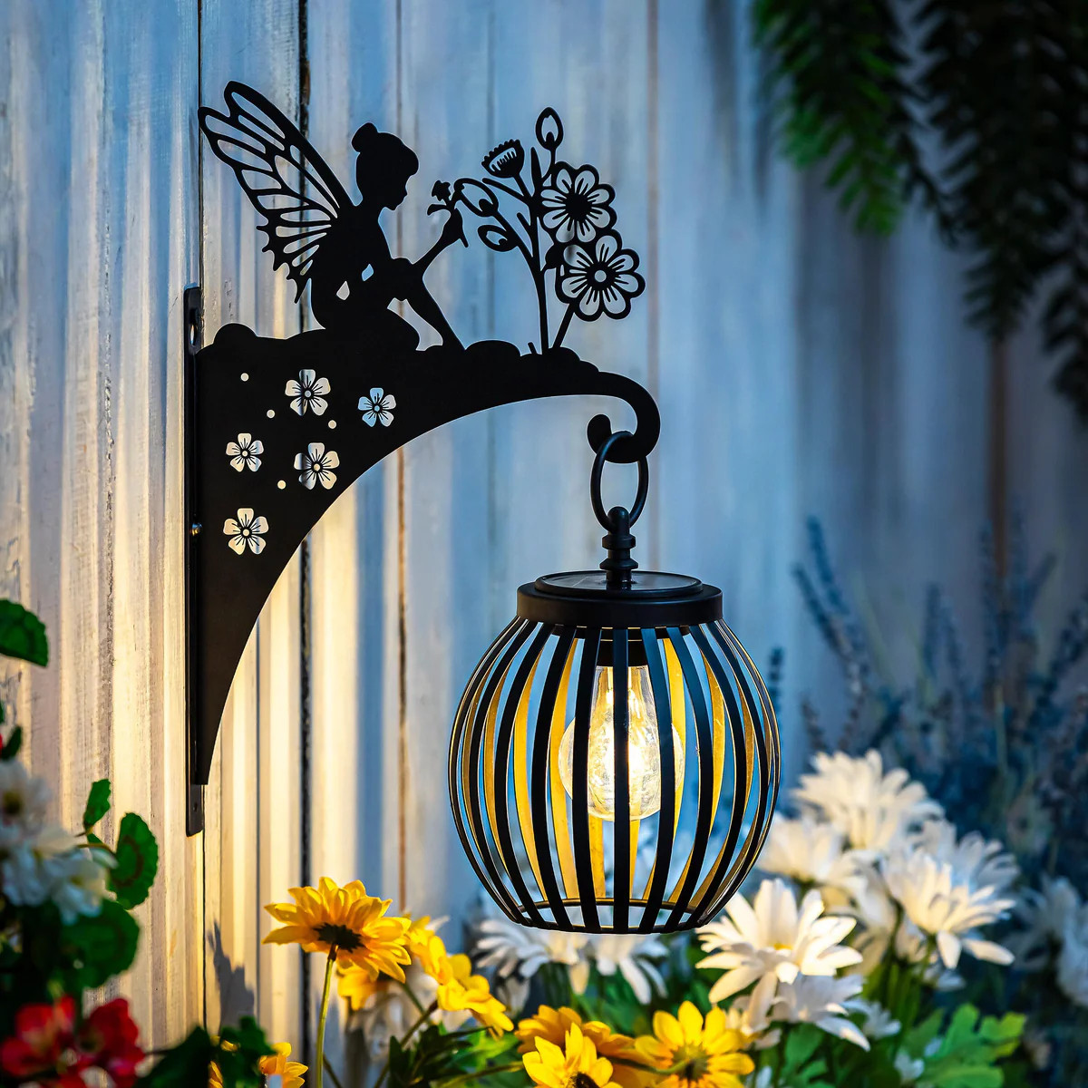 Wall Sconce Solar Lantern, Fairy | Plow & Hearth