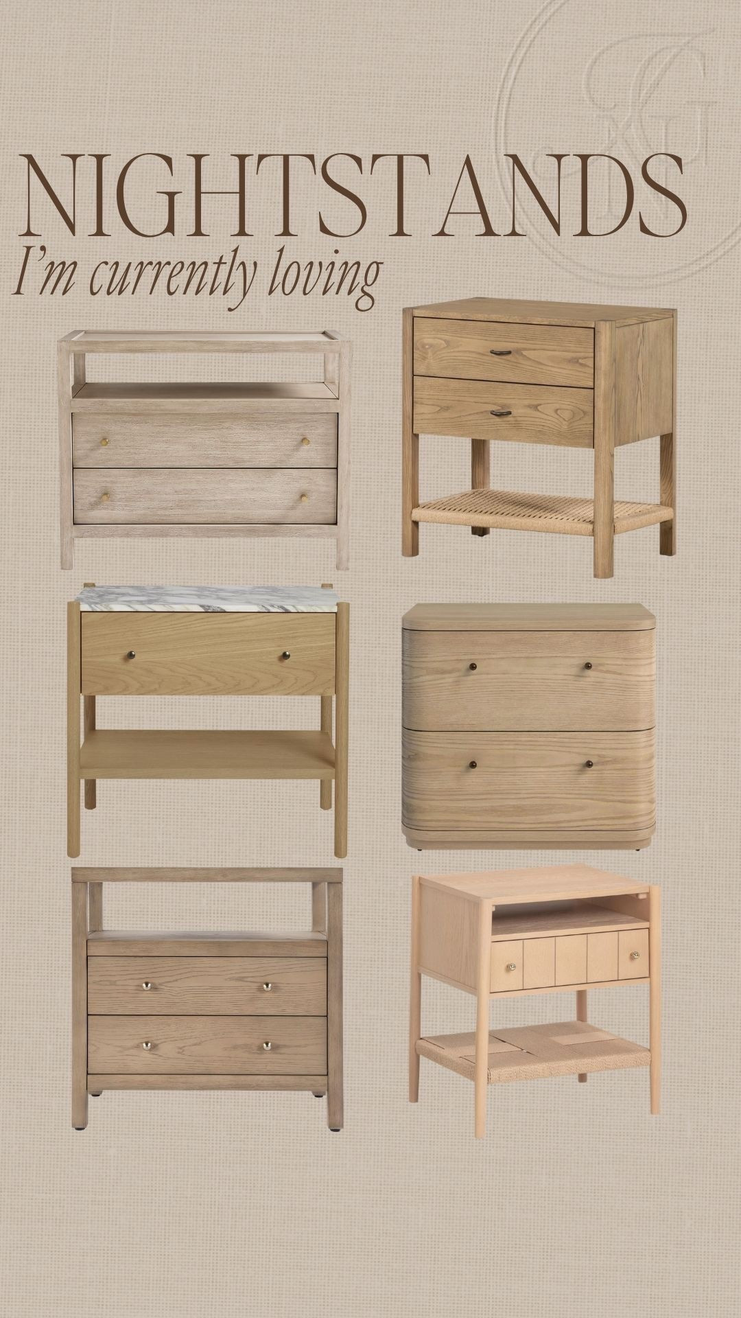Nightstands  I’m currently loving for a modern organic bedroom 🤎

#nightstands #bedroom #bedroominspo #modernorganic #homedecor #bedroomfurniture 

#LTKHome #LTKSaleAlert