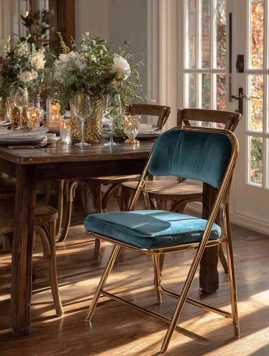 The folding chair just got a luxury makeover. This velvet folding chair is the perfect blend of beauty and function — soft to the touch, sculpted to look high-end, and designed for those moments when you need extra seating without compromising your aesthetic. Ideal for hosting, dinner parties, holiday gatherings, or creating a chic corner in your home. Elegant & Driven approved. #HomeFinds #LTKDecor #LTKSale #LTKFurniture #HomeFavorites #HostInStyle 

 

#LTKHome #LTKHoliday #LTKHome