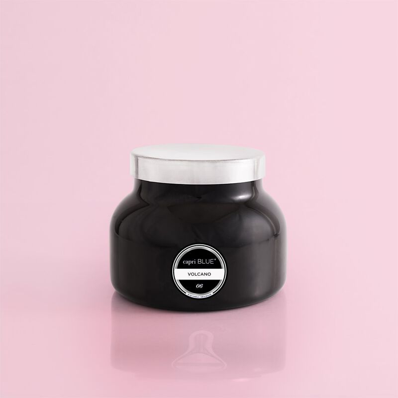 Buy Volcano Black Signature Jar, 19 oz for USD 30.00 | Capri Blue | Capri-Blue