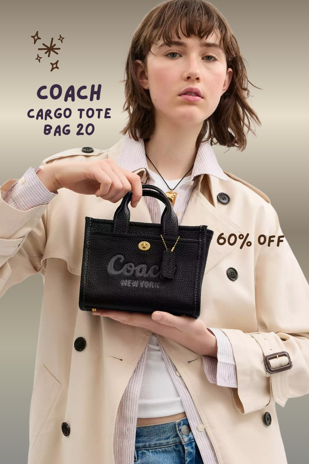 Coach Cargo Tote Bag 20 – 60% OFF Limited Time Deal!

Major sale alert 🚨 The Coach Cargo Tote Bag 20 is now up to 60% OFF — and it’s one of the most practical everyday designer bags you can own. 

 #LTKstyletip #LTKbag #LTKgiftguide