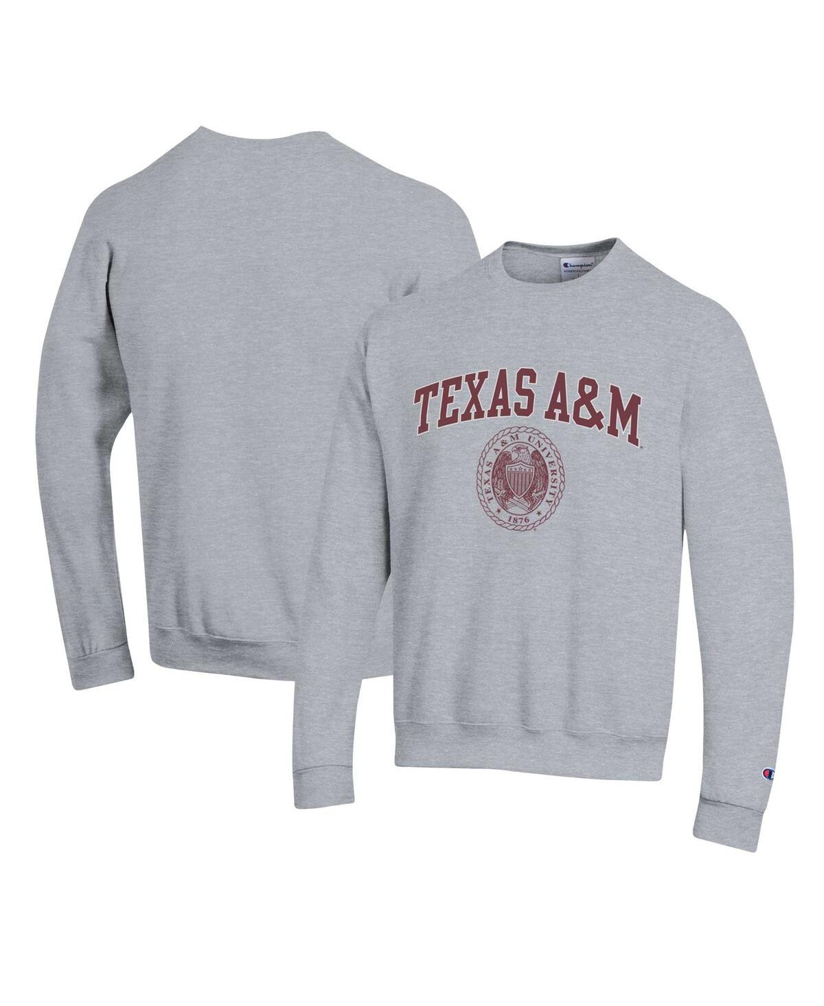 Champion Men's Heather Gray Texas A&M Aggies 12th Man Pullover Sweatshirt - Heather Gray | Macy's