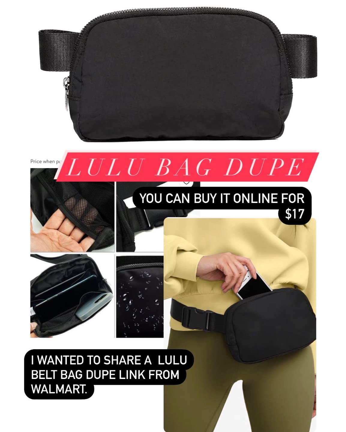 Lulu bag dupe $14

#LTKSeasonal #LTKFind #LTKGiftGuide
