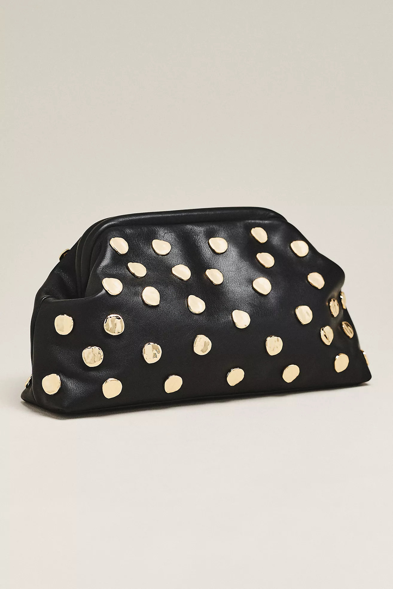 btb Los Angeles Josephine Leather Studded Clutch | Anthropologie (US)
