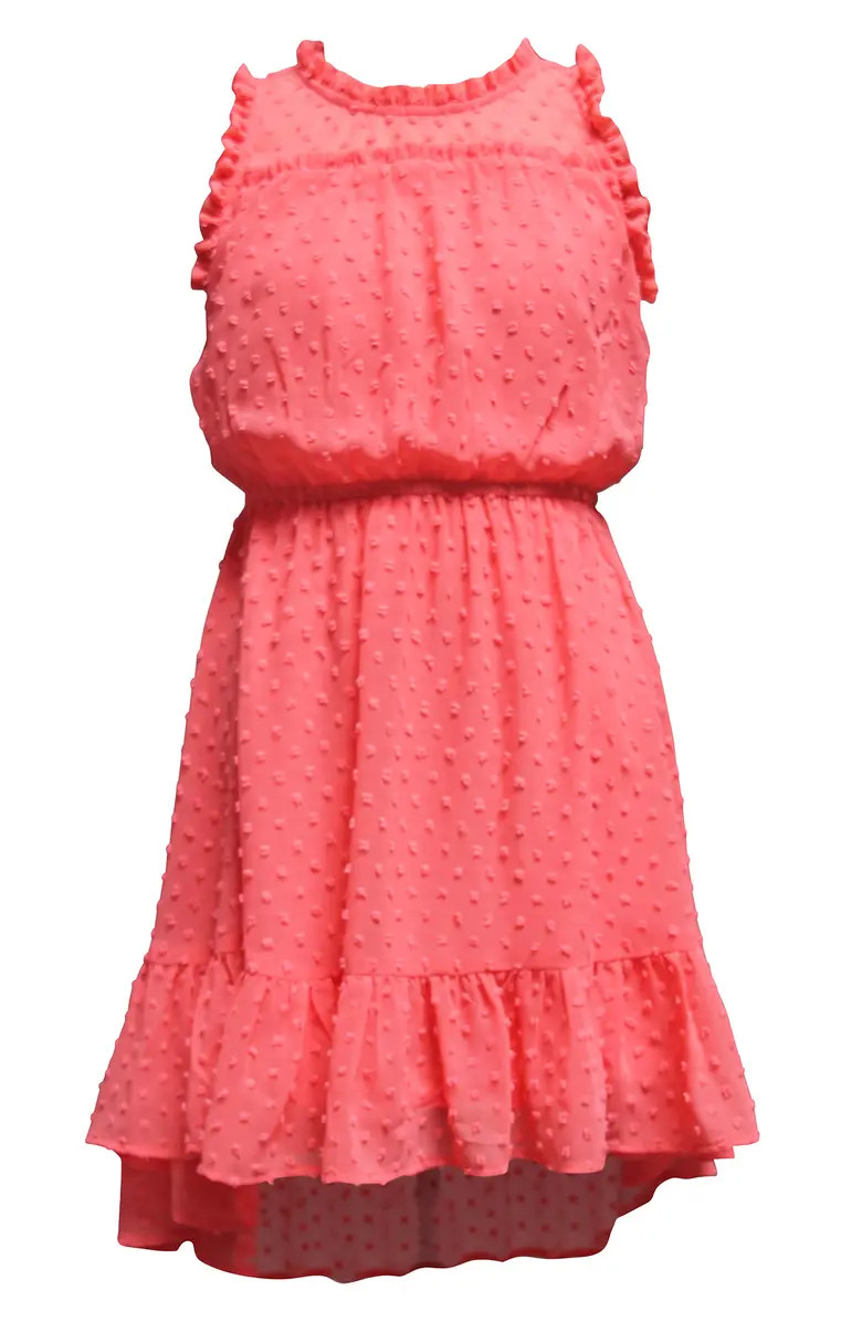 Kids' Swiss Dot Ruffle Dress | Nordstrom